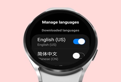 Manually set the language, date, and time on your Samsung smartwatch