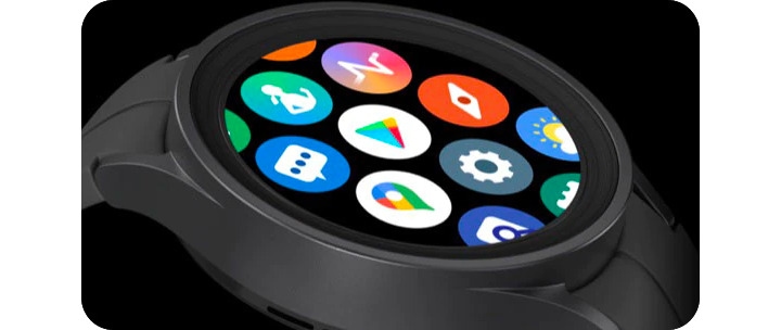 Samsung Galaxy Watch displaying apps