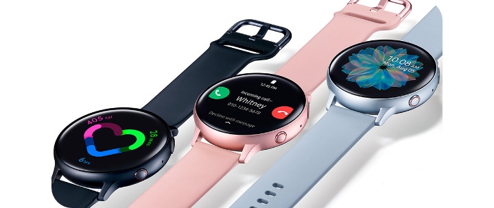 Samsung Galaxy Watch models in different colours
