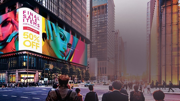 Led screen clearance signage