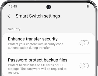 samsung smart switch security policy restricts
