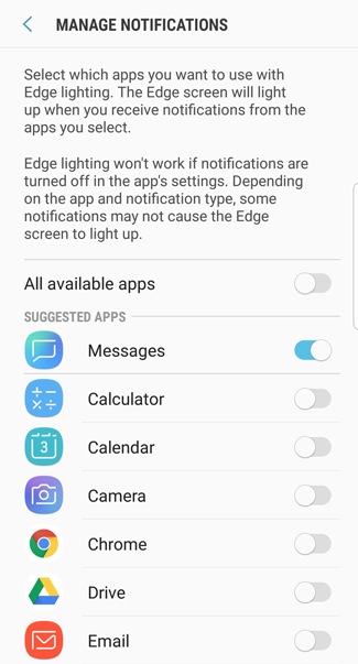 edge lighting samsung a31