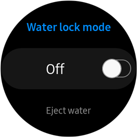 samsung galaxy watch water mode