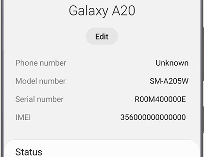 a20 model number