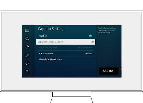 Enjoy your Samsung Smart TV with Closed Captions for a more inclusive