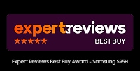 Expertreviews BEST BUY logo. Expert Reviews Best Buy Award - Samsung S95H.