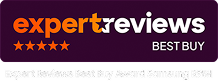Expert Reviews BEST BUY award logo, indicating that the Samsung Micro RGB R95H received the Expert Reviews BEST BUY award.