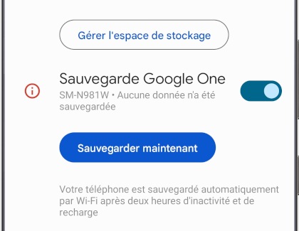 comment sauvegarder mes données sur mon compte google