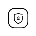 Icon zeigt das Verriegelung für Sicherheit