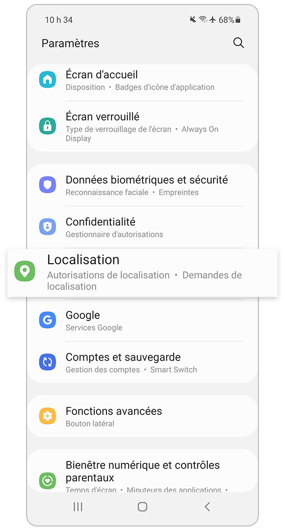 La localisation GPS de mon téléphone intelligent est inexacte. Comment puisje la corriger