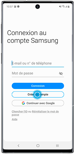 Comment créer un compte Samsung | Samsung Belgique