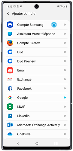 comment creer un compte samsung sur android