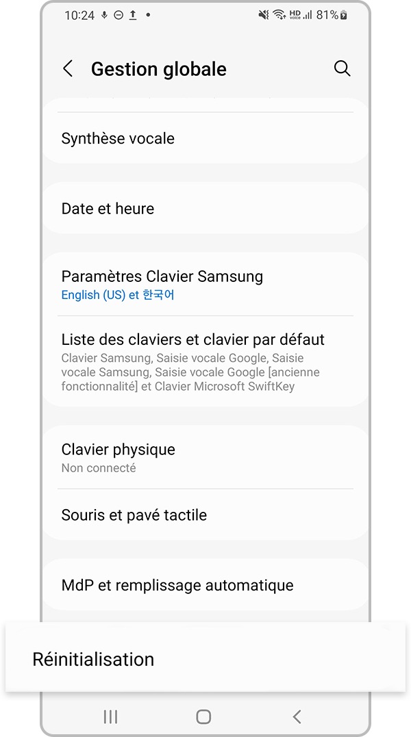 réinitialiser les paramètres réseau étape 2