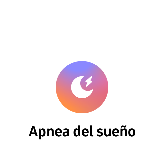Icono de apnea del sueño que indica la función de detección de riesgo de apnea del sueño en el Galaxy Watch Ultra2.