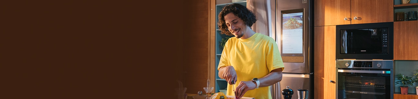 Cocina de manera saludable y fácil con el nuevo Microondas Grill Fry de  Samsung – Samsung Newsroom Chile