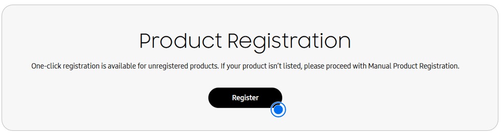 Product Registration