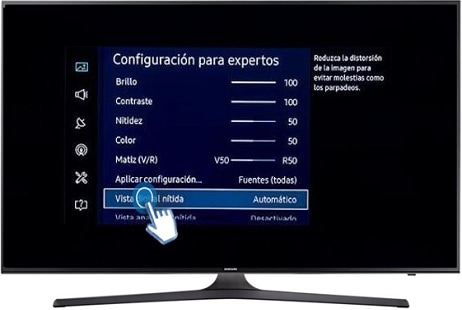 Smart TV UHD 4K UN50KU6000 - ¿Cómo activar la función vista digital nítida?  | Samsung CO