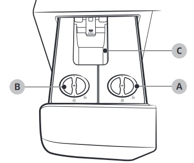 Lavadora WF25A8900AV/CO – Uso y mantenimiento del dispensador de Suavizante  y detergente