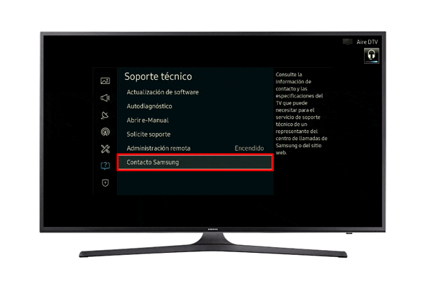 Conocer la versión de software instalada en Smart TV serie K | Samsung CO