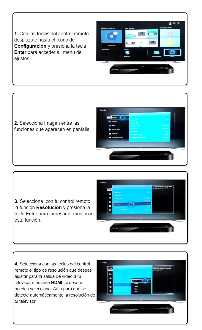 BluRay BDH5500 ¿Cómo configurar la resolución de la señal de vídeo