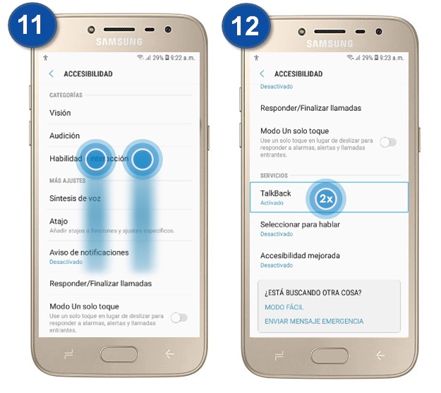 talkback j2 prime