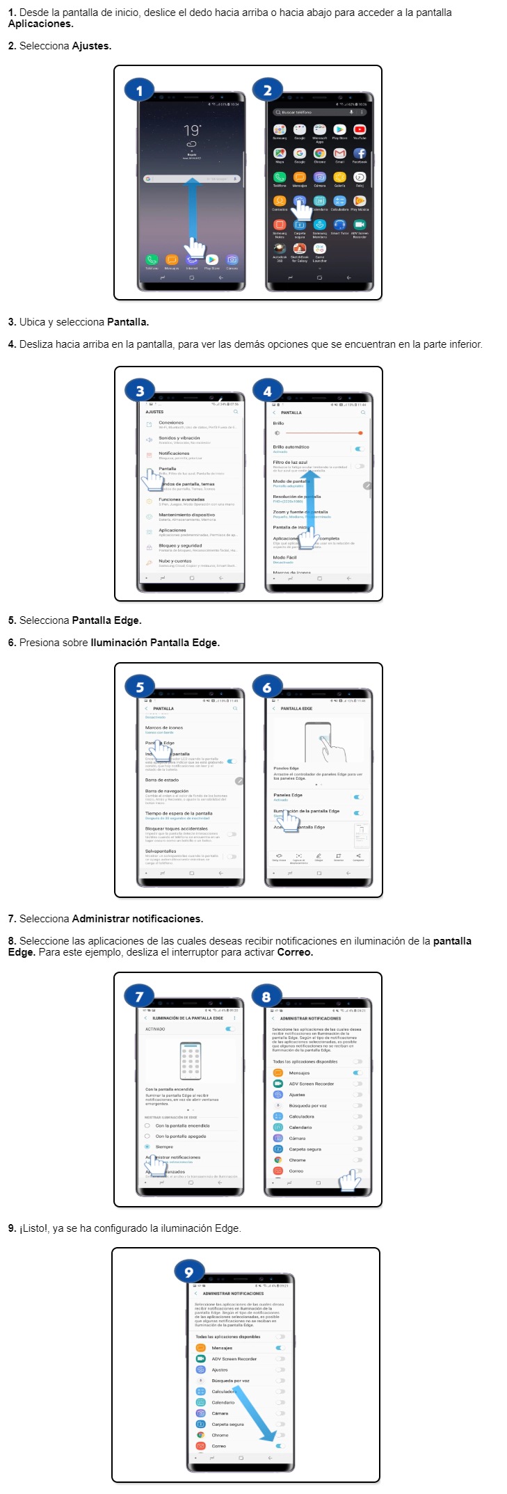 Galaxy Note8 ¿qué Es Y Cómo Configurar Las Notificaciones Edge Samsung Co 1368