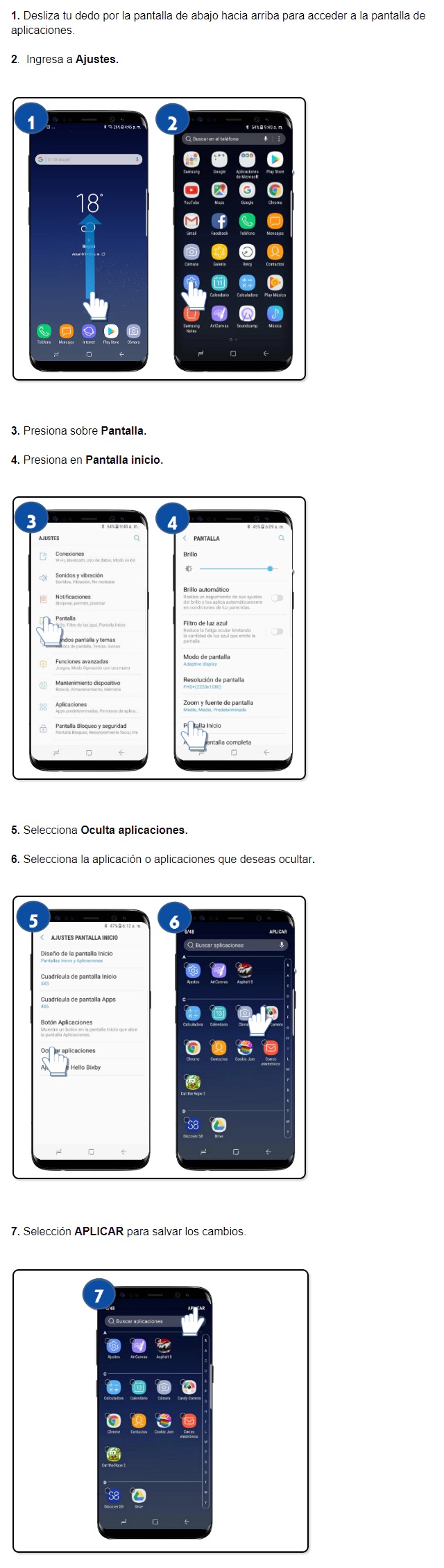 Galaxy S8 S8 Como Ocultar Aplicaciones Samsung Co