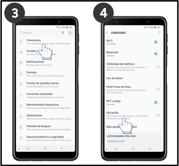 prototipo Típicamente mentiroso Cómo activar la localización GPS en tu Galaxy A9 2018? | Samsung CO