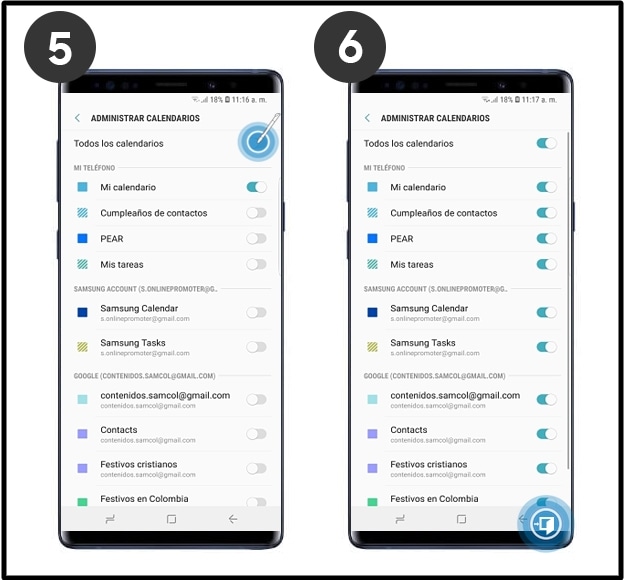 ¿Cómo Sincronizar Todos Los Calendarios En Tu Note9? | Samsung CO