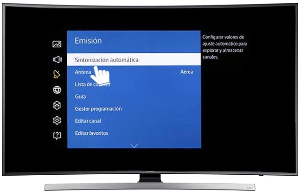 Cómo sintonizar canales en una smart TV de Samsung