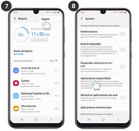 Galaxy A30 ¿cómo Configurar Aplicaciones Sin Suspensión Samsung Co 2265