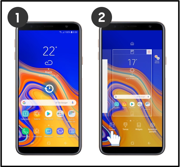 Cómo cambiar el fondo de pantalla en tu Galaxy J4 Plus? | Samsung CO
