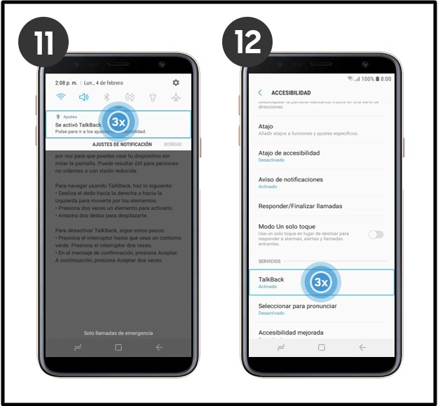 ¿cómo Activar Y Desactivar El Talkback En Tu Galaxy J4 Plus Samsung Co