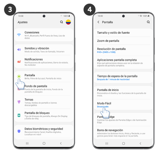 Galaxy S20 - ¿Cómo activar el modo fácil? | Samsung CO