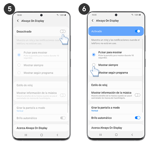 Galaxy S20 - ¿Cómo Activar Always On Display? | Samsung CO