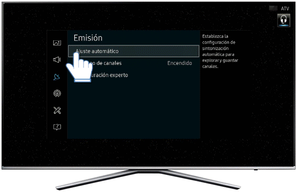 Cómo sintonizar los canales de la TDT en Smart TV modelos F,H y J