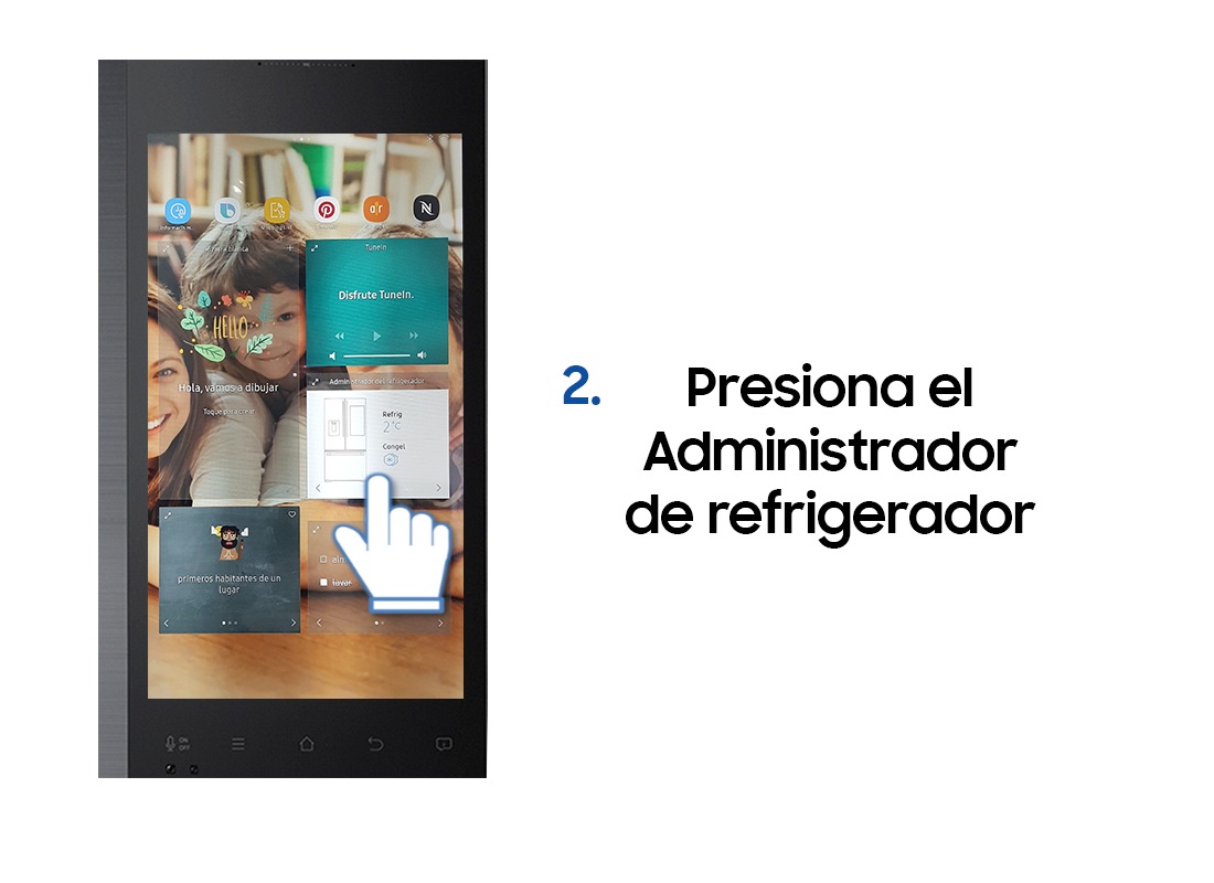 Nevecon Family Hub ¿Cómo encender o apagar el Ice Maker? Samsung CO