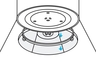 Qué debo hacer si el plato giratorio de microondas no funciona?