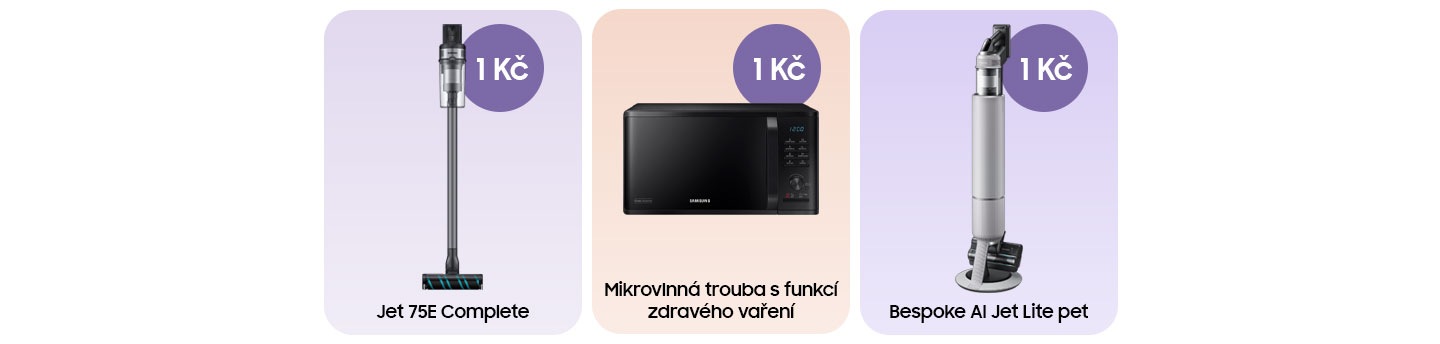 Na obrázku jsou domácí spotřebiče znázorňující akci 2+1
