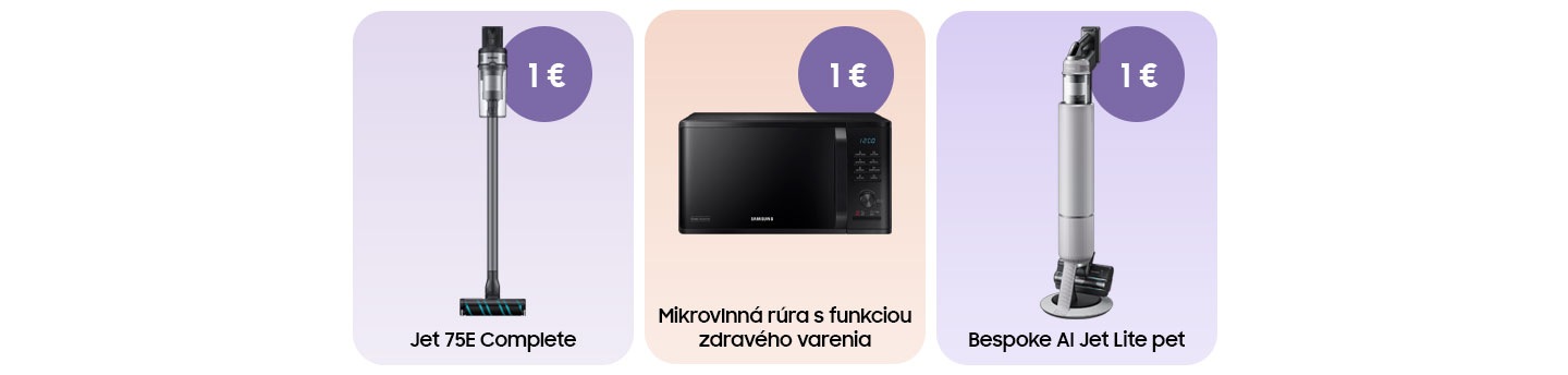 Na obrázku jsou domácí spotřebiče znázorňující akci 2+1