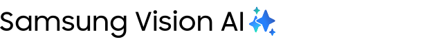 Das Samsung Vision AI-Logo ist zu sehen.