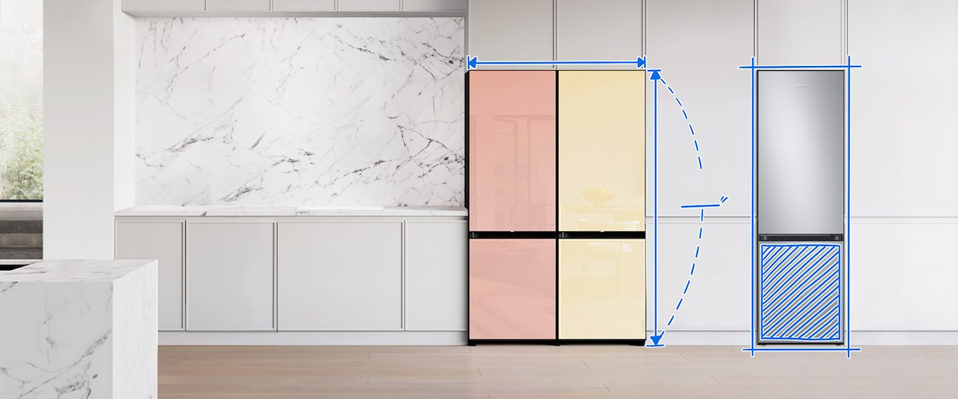 Wie finde ich einen passenden Kühlschrank für meine Küche? – Samsung  Newsroom Deutschland