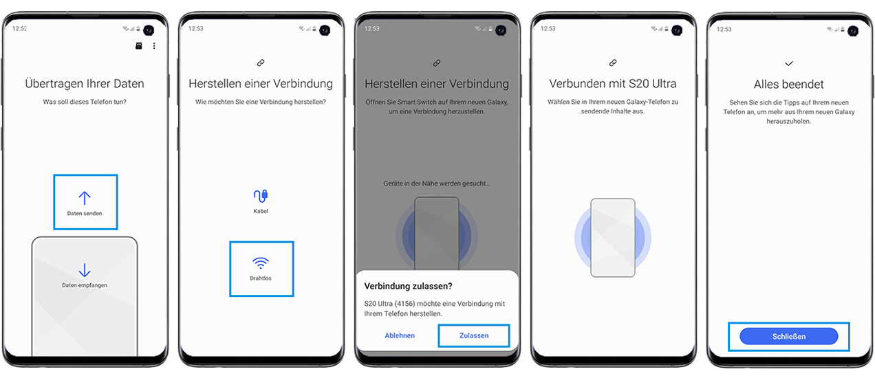 Daten sichern und übertragen mit Smart Switch | Samsung Deutschland