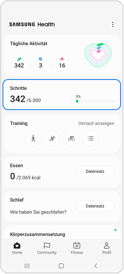 Wie richte ich Samsung Health ein? | Samsung DE