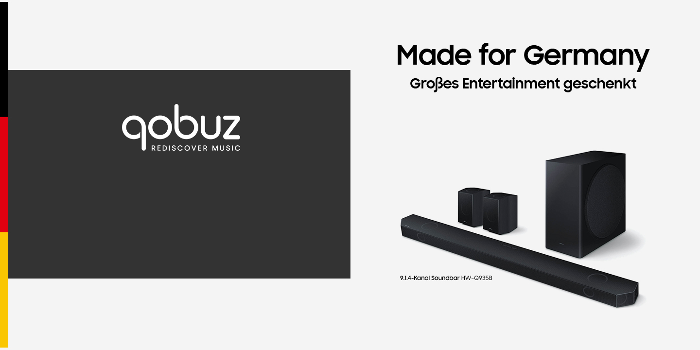 Made for Germany QOBUZ Samsung Deutschland