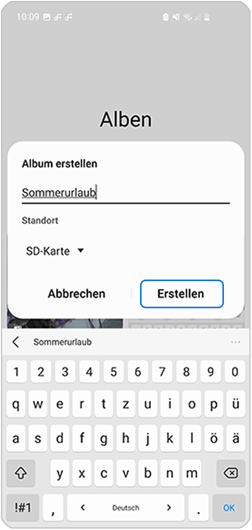 Fotos auf eine SDKarte speichern oder verschieben Samsung DE