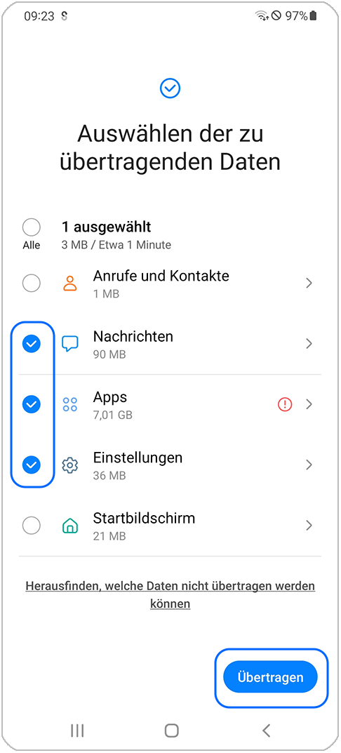 Mit Samsung Smart Switch Daten übertragen | Samsung DE
