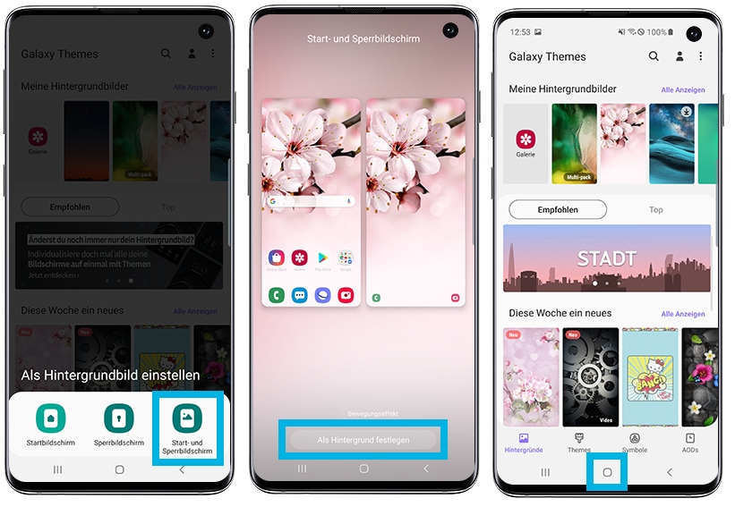 Wie ändere ich das Hintergrundbild auf meinem Smartphone? | Samsung