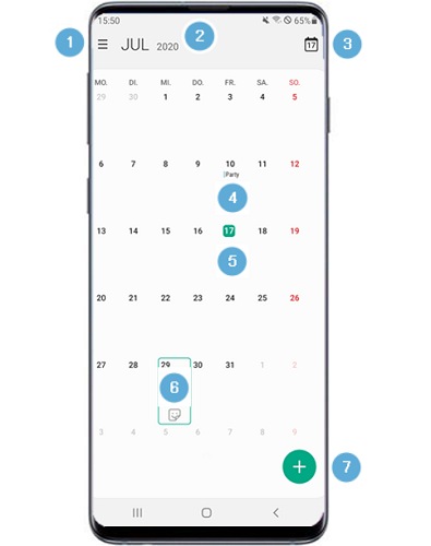 Wie verwende ich die Kalender-App?  Samsung Deutschland