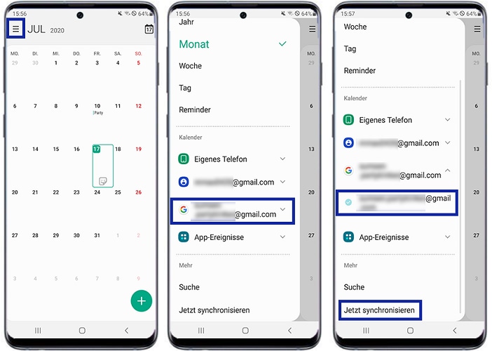 Kalender Samsung Mit Iphone Synchronisieren 